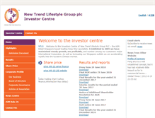 Tablet Screenshot of newtrendlifestylegroup.com